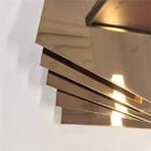 Rose Gold Stainless Steel Sheet PVD Coating Color 304 316 For Decoration
