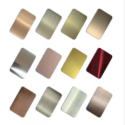 Good price 304 Stainless Steel Color Plate Aisi 2mm Brushed Ss 304 316 Decorative Hairline Stainless Steel Sheets online