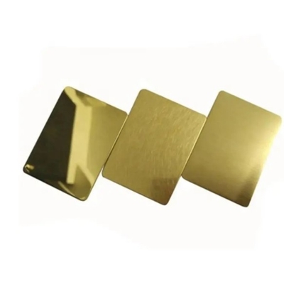 Good price Cold Rolled Stainless Steel Sheet Ss 304 304L 316 316L Golden Rose Gold Mirror Ss Color online