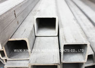 Square Shaped Stainless Pipe Welding , Weldable Steel Tubing Bright Finish