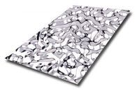 0.8mm Water Ripple Stamped 304 Stainless Plate Surface Finish Mirrored For Hotel Decoration