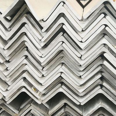 Good price AISI 201 Stainless Steel Profiles Angle Bar Plckled White 6m Lenght online