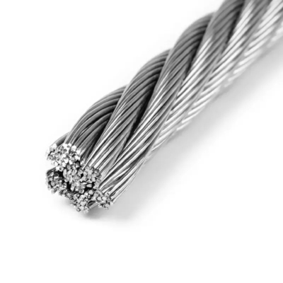 Good price AISI304 Stainless Steel Wire Coil Rope  7*37 15mm Cold Heading online