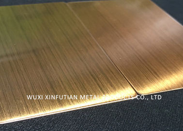 Yellow Ti 304 Stainless Steel Surface Finish Corrosion Resistance For Decoration