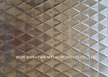 Gold Wall Embossed Stainless Steel Surface Finish For Decorative Wall Panel