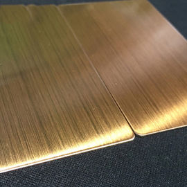300 Series Golden Rose Gold Sheet Metal Cold Rolled Steel Decorative Plate 0.3-2.0mm  Thin PLate